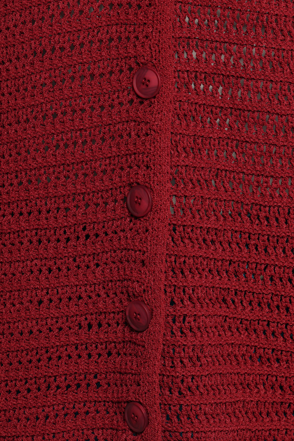 Lyra Large Collar Cardigan - Burgundy